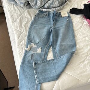 NWT Abercrombie curve love 90s straight ultra high rise